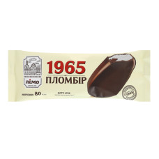 Мороженое 12% эскимо пломбир в шоколадной глазури 1965 Лімо м/у 80г