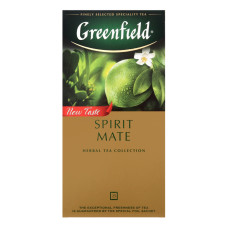 Чай трав'яний дрібний з ароматом лайма та грейпфрута Spirit Mate Greenfield к/у 25х1.5г