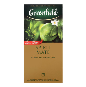 Чай трав'яний дрібний з ароматом лайма та грейпфрута Spirit Mate Greenfield к/у 25х1.5г