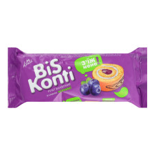 Рулет бісквітний зі смаком чорниці BiSKonti м/у 150г