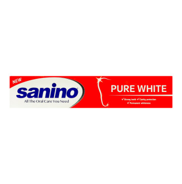 Паста зубна Відбілювальна Pure White Sanino 90мл