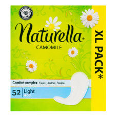 Прокладки щоденні гігієнічні ароматизовані Light Camomile Naturella 52шт