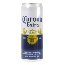 Пиво 0.33л 4.5% світле пастеризоване Corona Extra з/б