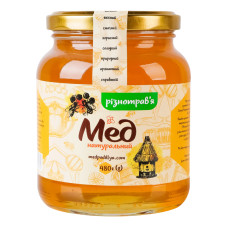 Мед натуральний різнотрав'я Мед Поділля с/б 480г