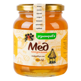 Мед натуральний різнотрав'я Мед Поділля с/б 480г