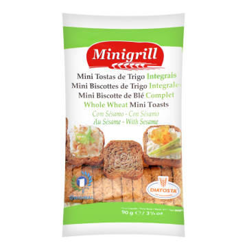 Тости пшеничні з цільного зерна Minigrill Diatosta м/у 90г
