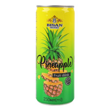 Напій безалкогольний соковий негазований пастеризований Ананас Bisan Drinks з/б 250мл