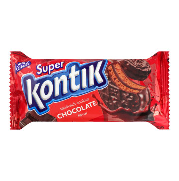 Печиво-сендвіч шоколадний смак Super Kontik м/у 90г