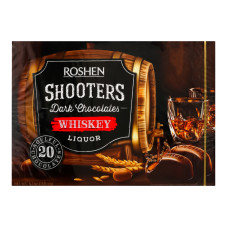 Цукерки шоколадні Whiskey Shooters Roshen к/у 150г