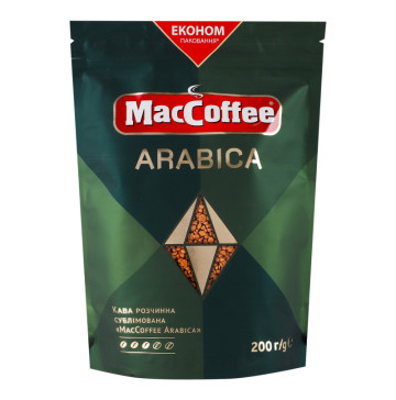 Кава розчинна сублімована Arabica MacCoffee д/п 200г