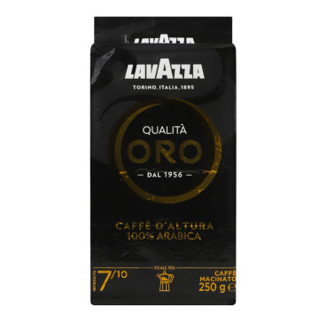 Кава натуральна смажена мелена 7/10 Qualita Oro Lavazza в/у 250г