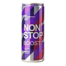 Напій енергетичний безалкогольний сильногазований Boost Non Stop з/б 250мл
