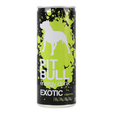 Напій енергетичний безалкогольний сильногазований Exotic Pit Bull з/б 250мл