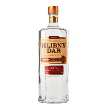 Горілка 1л 40% Класична Hlibny Dar пл