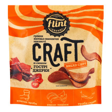 Грінки житньо-пшеничні хвилясті Гострі джерки Craft Bread chips Flint д/п 90г