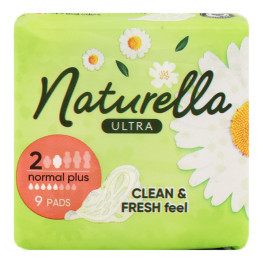 Прокладки гігієнічні ароматизовані Normal Plus Ultra Naturella 9шт