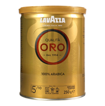 Кава натуральна смажена мелена Qualita Oro Lavazza з/б 250г