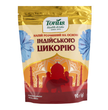 Напій розчинний на основі індійського цикорію та ячменю Tonus д/п 90г
