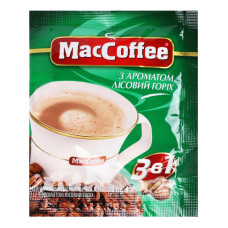 Напій кавовий розчинний з ароматом лісовий горіх MacCoffee 3в1 м/у 18г