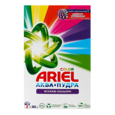 Засіб миючий синтетичний порошкоподібний Яскраві кольори Аква-Пудра Ariel 300г