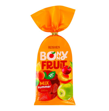 Цукерки желейні Summer mix Bonny fruit Roshen м/у 200г