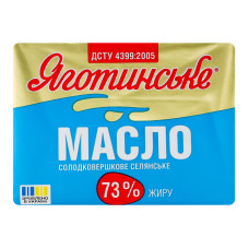 Масло солодковершкове 73% Селянське Яготинське м/у 180г