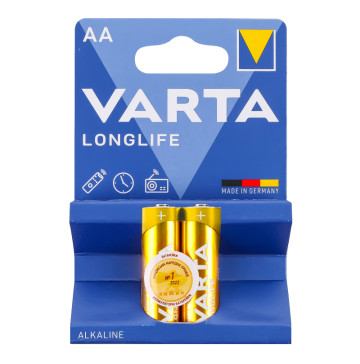 Батарейки AA 1.5V LR6 №4106 Longlife Varta 2шт