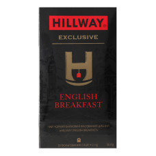Чай чорний байховий дрібний English Breakfast Exclusive Hillway в/с к/у 25х2г