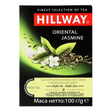 Чай зелений байховий листовий з ароматом жасмину Oriental Jasmine Hillway к/у 100г