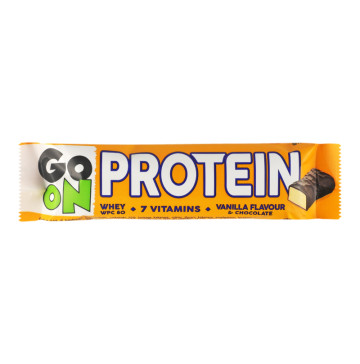 Батончик зі смаком ванілі в шоколаді Protein Go On Nutrition м/у 50г