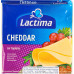 Сир плавлений 36.2% скибочки Cheddar Lactima м/у 8х16.25г