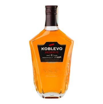 Коньяк 0.25л 40% ординарний 5 зірок V.S.O.P. Reserve Koblevo пл