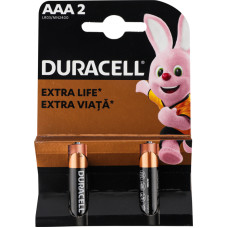 Батарейки Duracell AAA LR03 MN2400 алкаліновi 1.5V 2 шт
