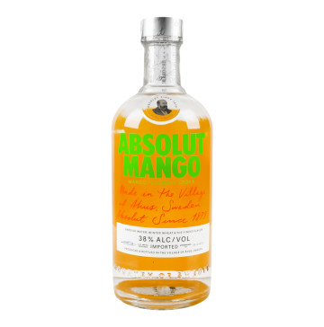 Горілка 700мл 38% ароматизована Mango Absolut пл