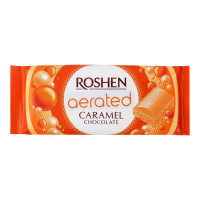 Шоколад білий карамельний пористий Roshen м/у 80г