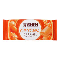 Шоколад білий карамельний пористий Roshen м/у 80г Шоколад білий карамельний пористий Roshen м/у 80г