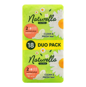 Прокладки гігієнічні ароматизовані Normal Plus Ultra Naturella 18шт