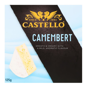 Сир 50% з білою пліснявою Camembert Castello к/у 125г