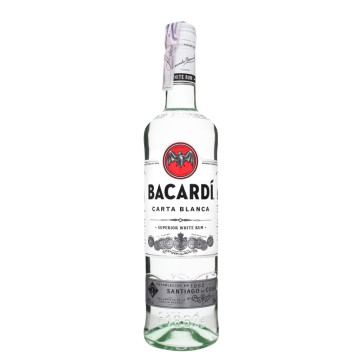 Ром Bacardi Carta Blanca 40% с/пл 700мл