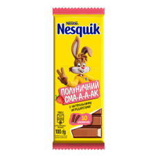 Шоколад молочний з начинкою зі смаком полуниці Nesquik м/у 100г