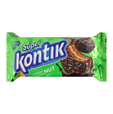 Печиво-сендвіч зі смаком горіху Super Kontik м/у 90г