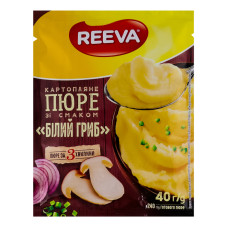 Пюре картопляне швидкого приготування Білий гриб Reeva м/у 40г