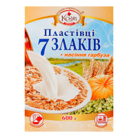 Пластiвцi Козуб 7злак +гарбуз насіння 600г