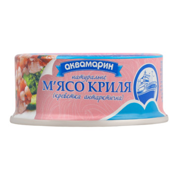 М'ясо криля натуральне Аквамарин з/б 100г