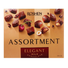 Цукерки шоколадні Elegant Assortment Roshen к/у 145г