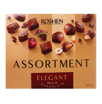 Цукерки шоколадні Elegant Assortment Roshen к/у 145г