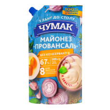Майонез 67% Провансаль Чумак д/п 500г