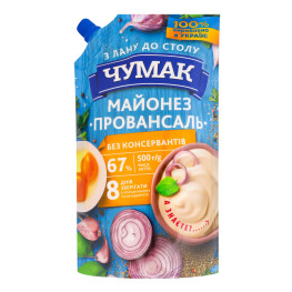 Майонез 67% Провансаль Чумак д/п 500г