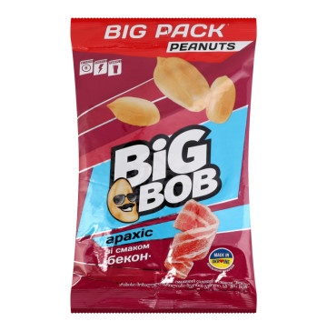 Арахіс смажений солоний Бекон Big Bob м/у 160г