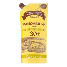 Соус майонезний 30% Салатний Національні українські традиції д/п 300г